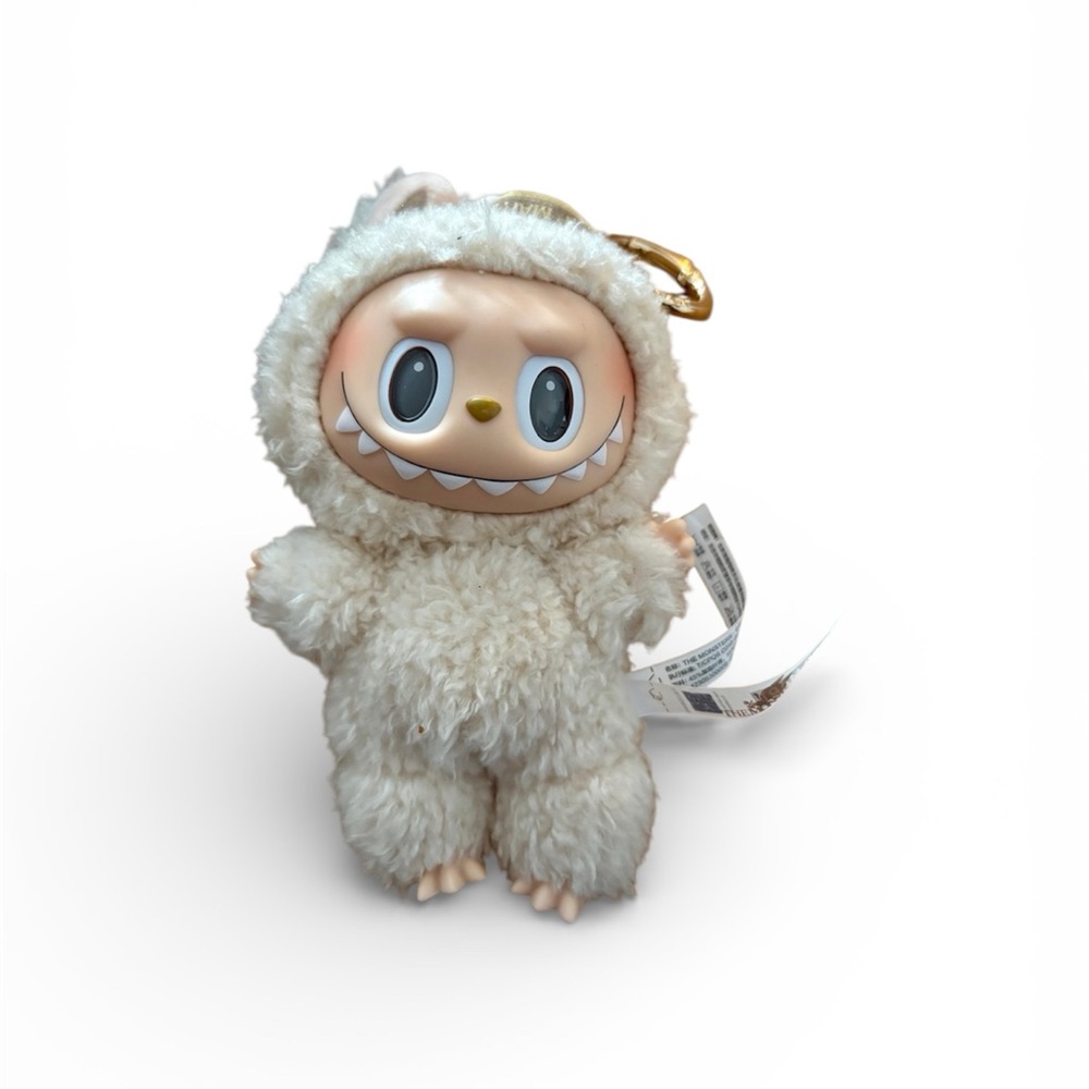 POP MART THE MONSTERS Labubu Exciting Macaron plush pendant SoyMilk